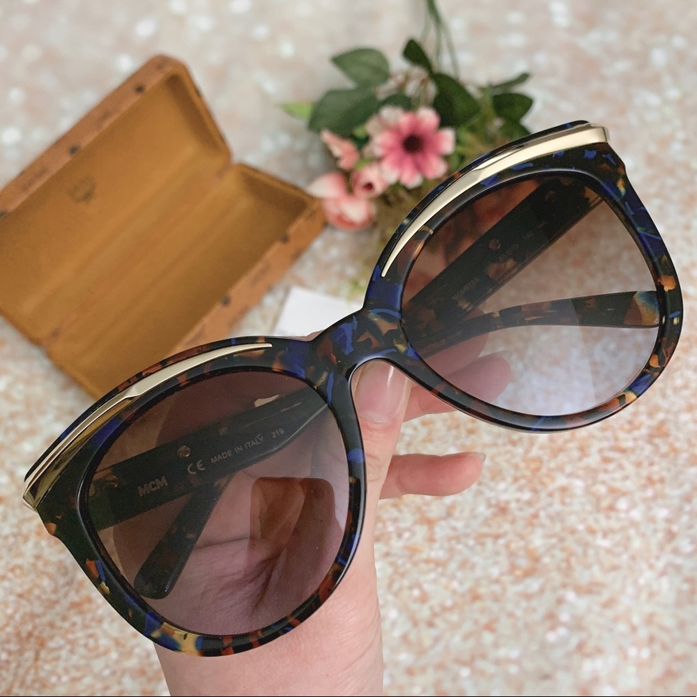 BNIB MCM Havana blue cat eye sunny sunglasses - Picture 5 of 8